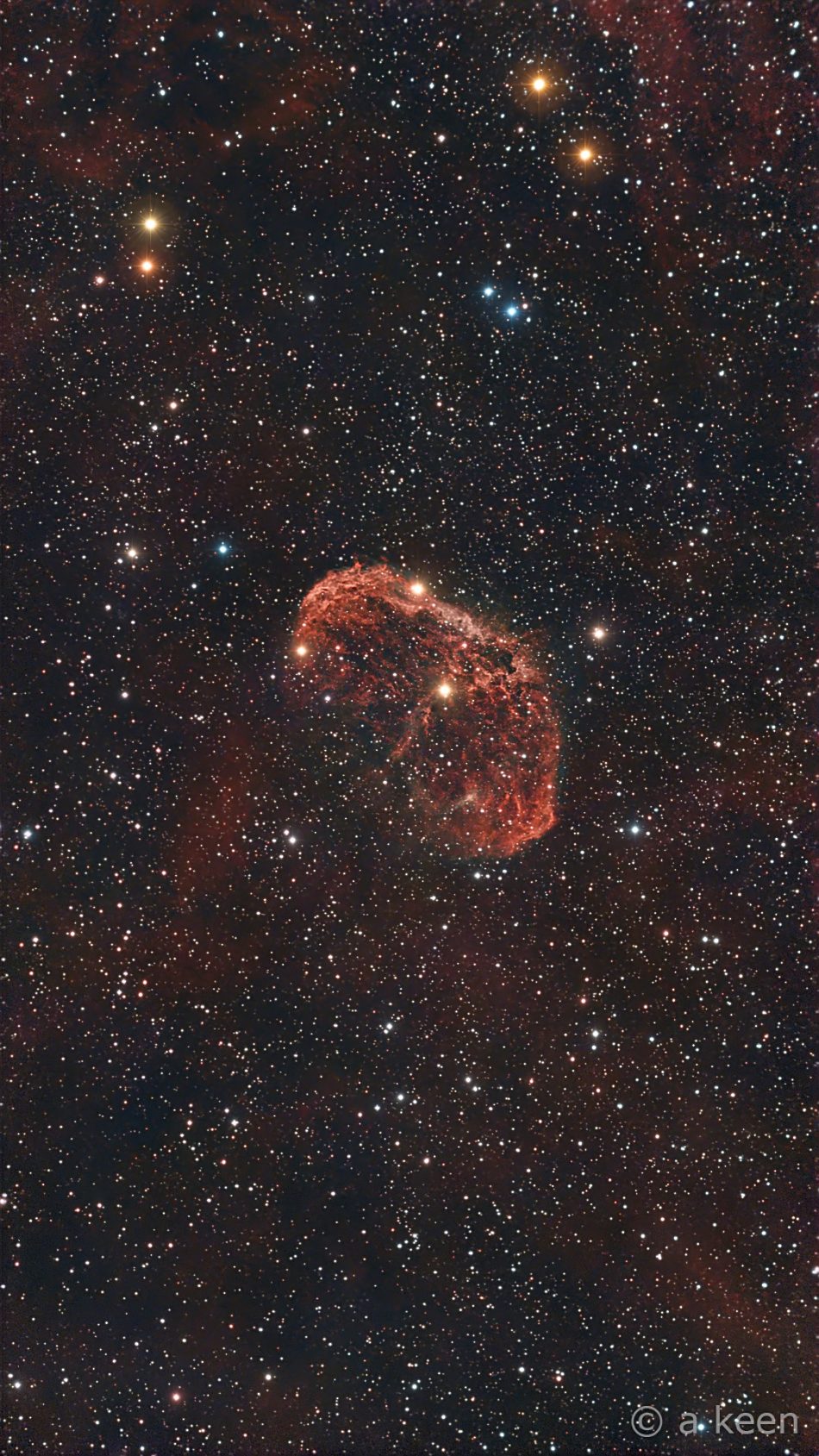 Over Ten Hours with the Crescent Nebula