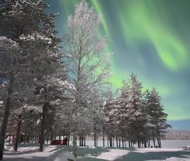 Northern Lights over Swedish Lapland during the Great Aurora Hunt expedition